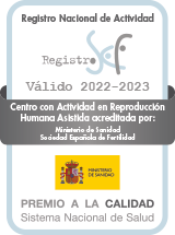 Logo Acreditación Sociedad Española de Fertilidad SEF